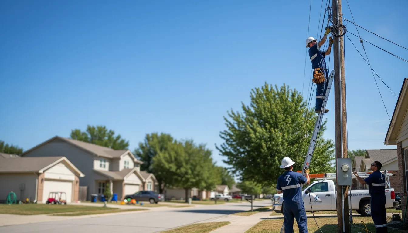 Residential electrician providing installation services in Crooksville, OH